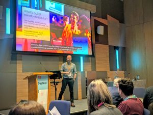 Dan presenting at Digifest.